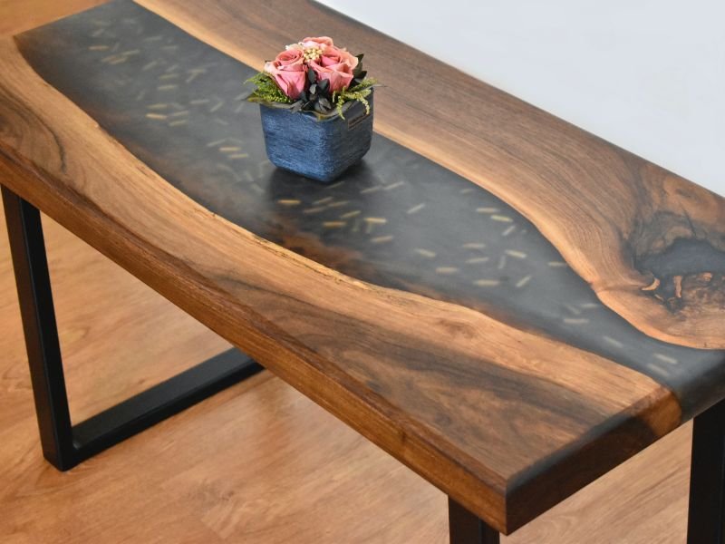 Unique Handmade Wooden & Epoxy Resin Table