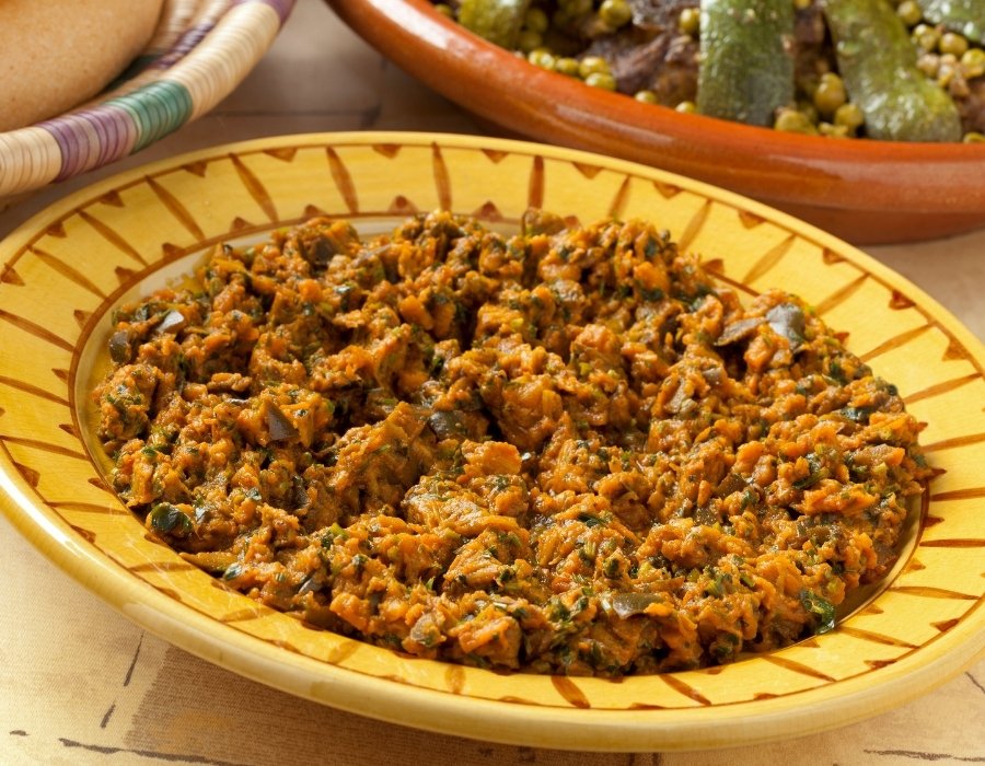 The Ultimate Guide to Delicious Moroccan Cuisine: 11 Traditional Dishes & 10 Street Foods 6 MorocConnect Moroccan Cuisine - Zaalouk