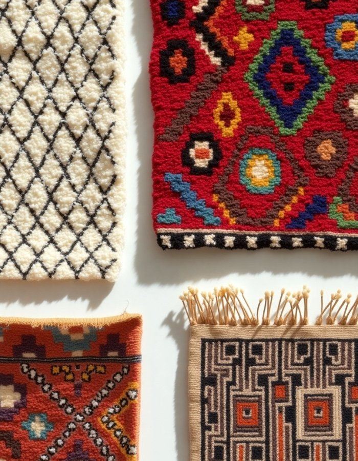 rugs with mix patterns and textures