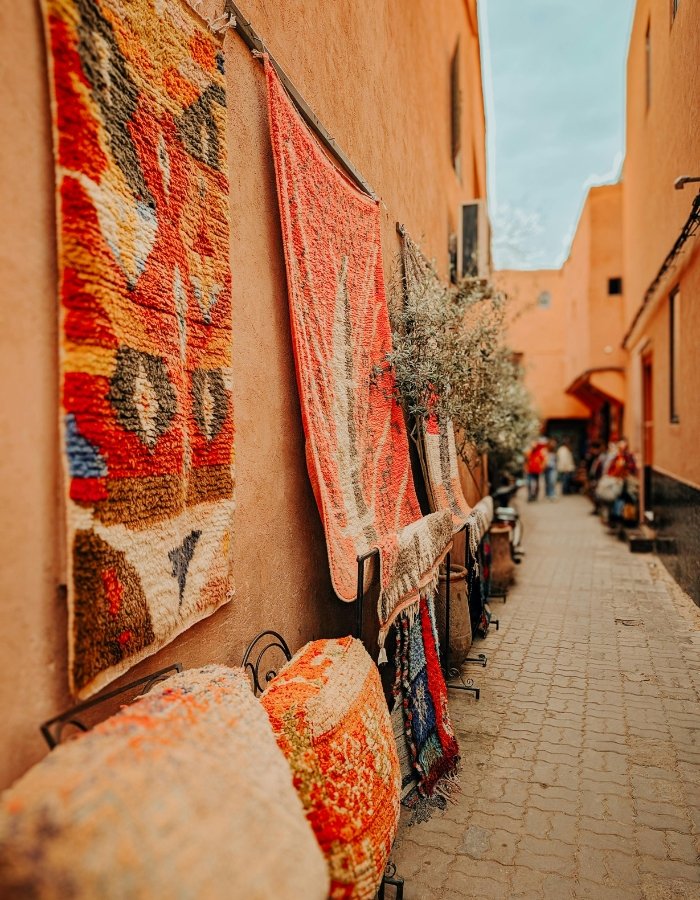 carpets on a wall